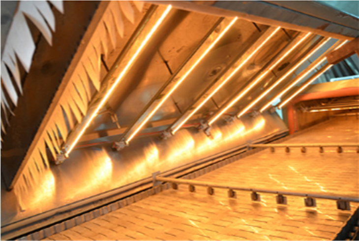 replacement infrared tube for restaurant kitchen oven